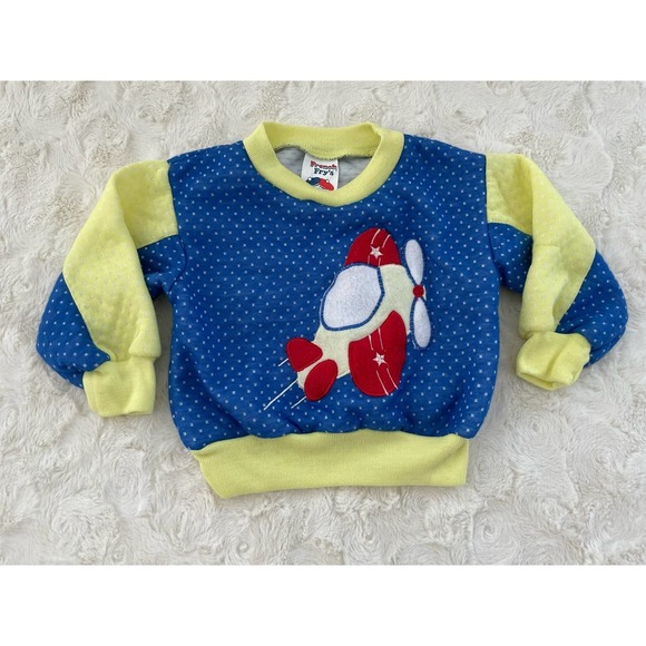 French Frys Other - Vintage French Fry's Airplane Sweatshirt 18 Months